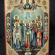 Икона "Собор целителей, чудотворцев " — фотография 1
