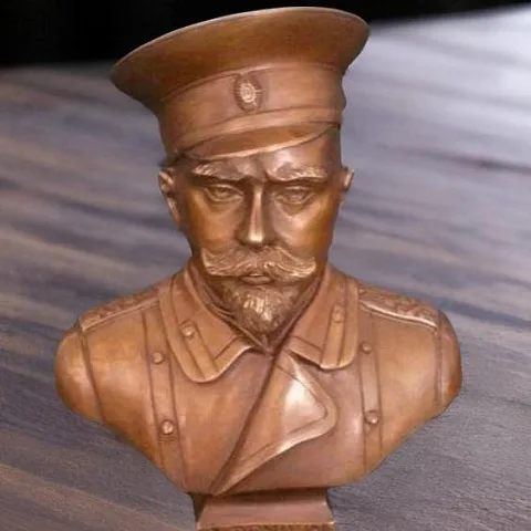Бюст «Деникин» из бронзы