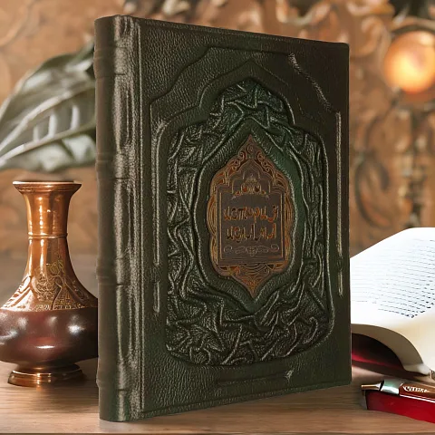 History of Islam — Коран в кожаном переплёте