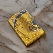 Зажигалка Zippo с гравировкой "Пантера" №2 — фотография 1