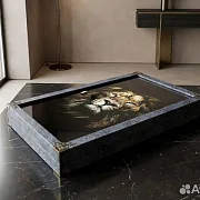 Нарды под стеклом «Царь зверей» — фотография 10