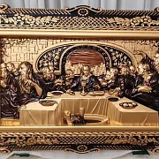 Резное панно «Тайная Вечеря» в трёх размерах — фотография 1