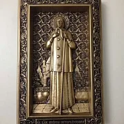 Резная Икона Ксения Петербургская — фотография 1