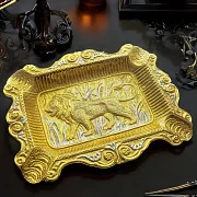 Пепельница "Лев". Позолоченная — фотография 1