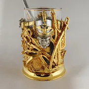 Подстаканник «Гусар» из бронзы — фотография 4