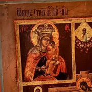 Икона "Распятие и образами Богоматери " — фотография 7