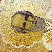 Икона Николая Чудотворца /в киоте/ №2. Златоуст — фотография 3
