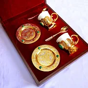 Кофейная пара из фарфора "Дуэт". Златоуст — фотография 4